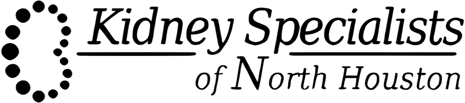 Kidney specialists of north houston black logo